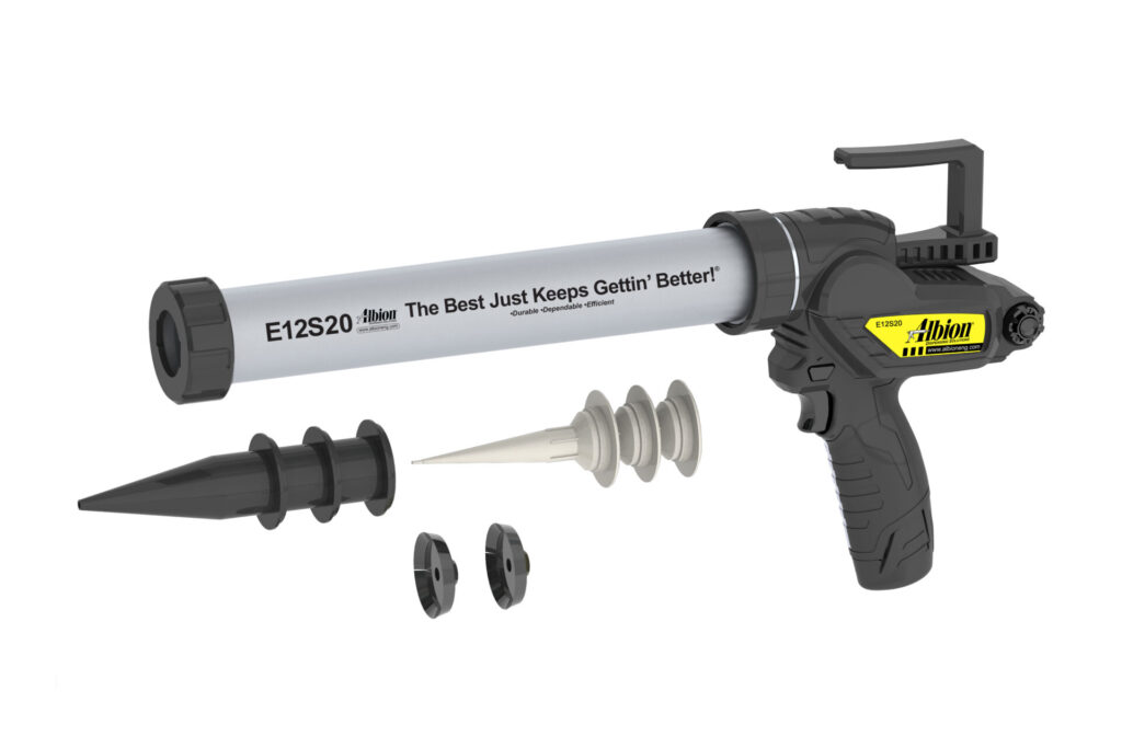 Albion Engineering's E12S20 12 Volt 20oz Core Cordless Sausage Gun