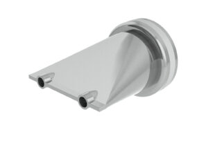 Double Bead Metal Nozzle, 3/8" Diameter x 1.5" Center
