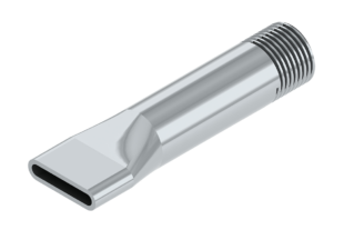 Metal Nozzle 18 x 34 Ribbon Bead
