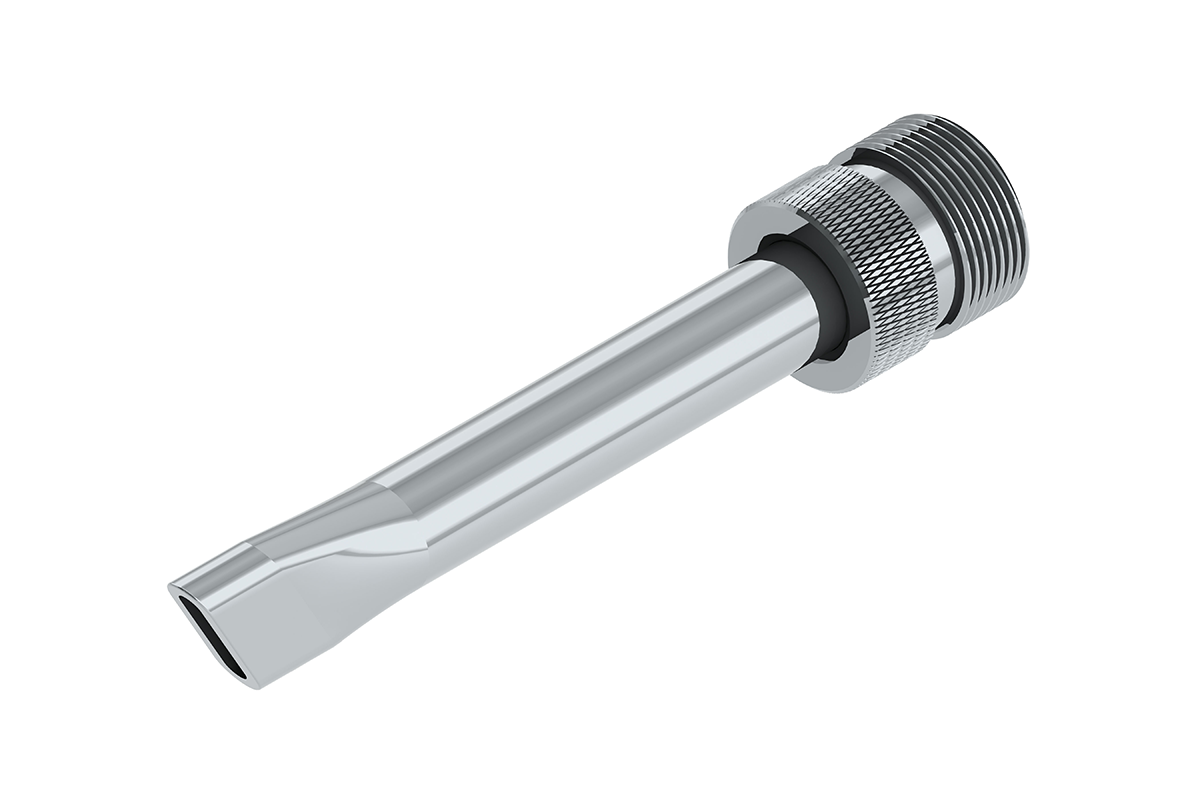 Bevel End Metal Nozzle 332 x 716 Bead