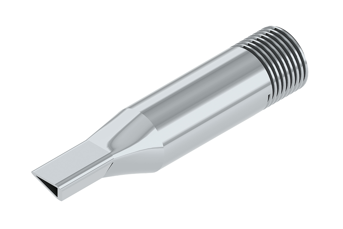 Metal Nozzle, 3/8" Triangle Bead