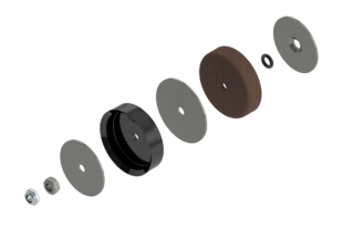 2 Diameter Air-Powered Drive Piston Replacement Kit Bulk Style