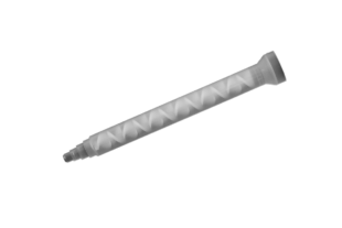 Bell-Type Static Mixer, 3/8" ID X 7-3/8" Long, 18 Elements