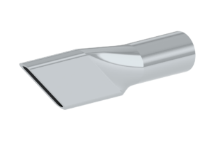 Self Threading Bevel End Metal Nozzle 1/8"