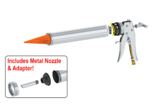 20oz Air Powered Bulk Gun - Orange Cone Nozzles