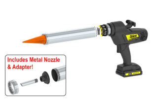 20oz Cordless Bulk Gun w/ Orange Cone Nozzles 18 Volt