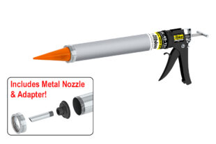20oz Special Deluxe Manual Bulk Gun w/ Aluminum Barrel and Orange Cone Nozzles