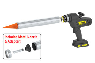 30oz Cordless Bulk Gun w/ Orange Cone Nozzles 18 Volt