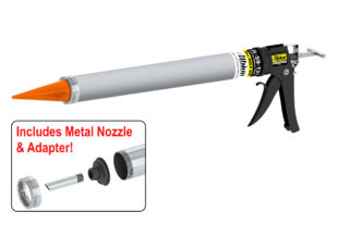30oz Special Deluxe Manual Bulk Gun w/ Aluminum Barrel and Orange Cone Nozzles