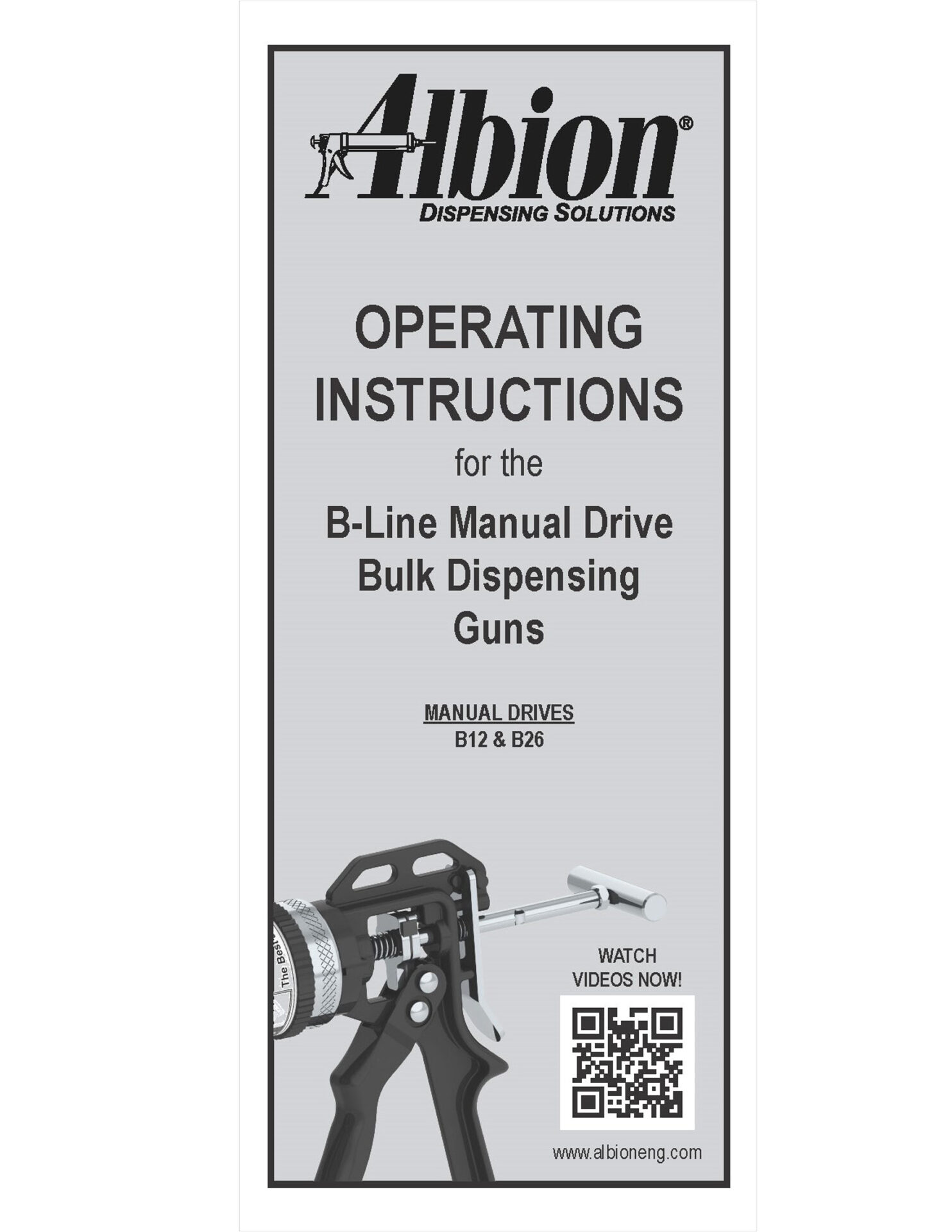 10oz B-Line Manual Bulk Gun w/ Highest-Thrust 26:1 Drive