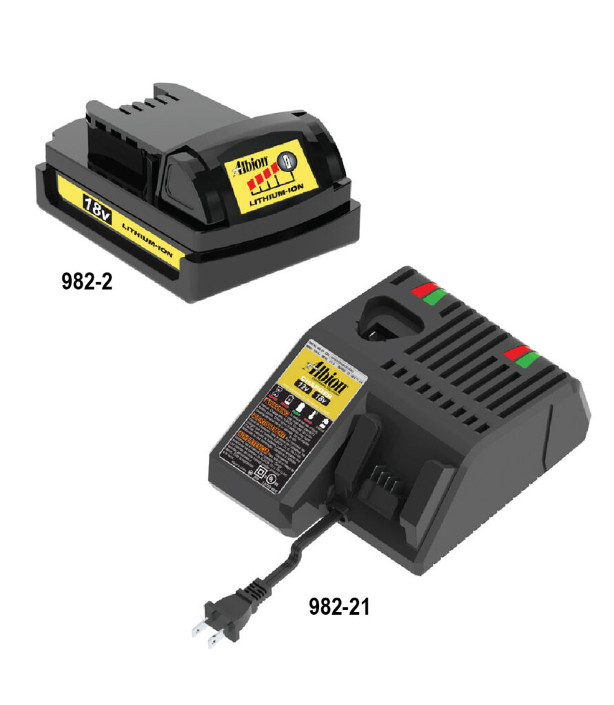 Albion Engineering's 18V Lithium-Ion Batteries: 982-2 & 982-21 | Milwaukee® REDLITHIUM™ battery 