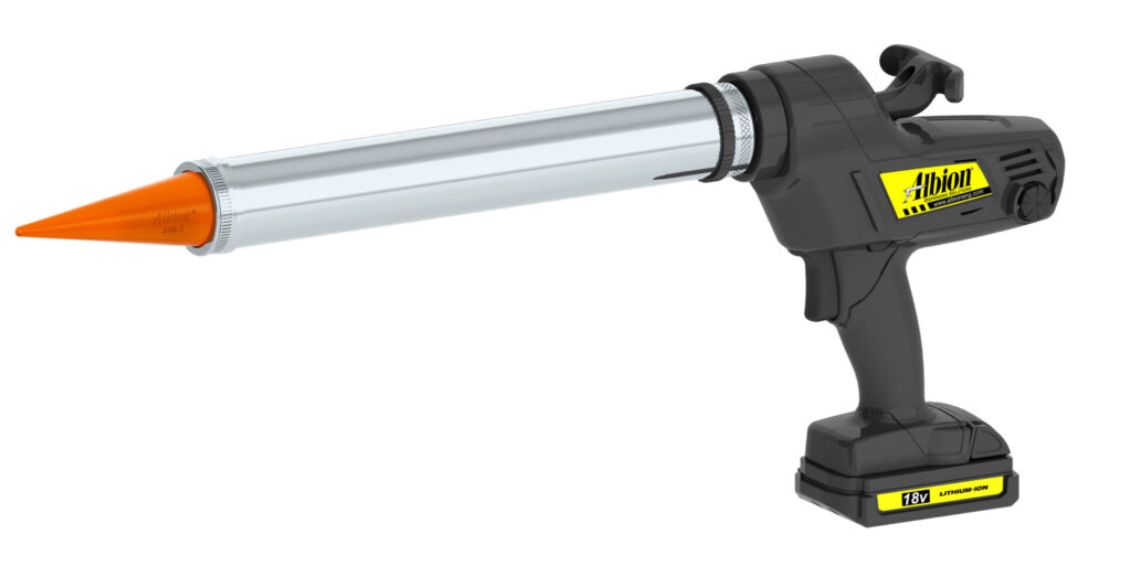 Albion Engineering 18 Volt Cordless Bulk Gun with Orange Nozzle