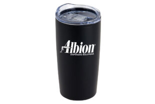 NEW! Albion Branded 20 oz Stainless Steel / Polypropylene Tumbler