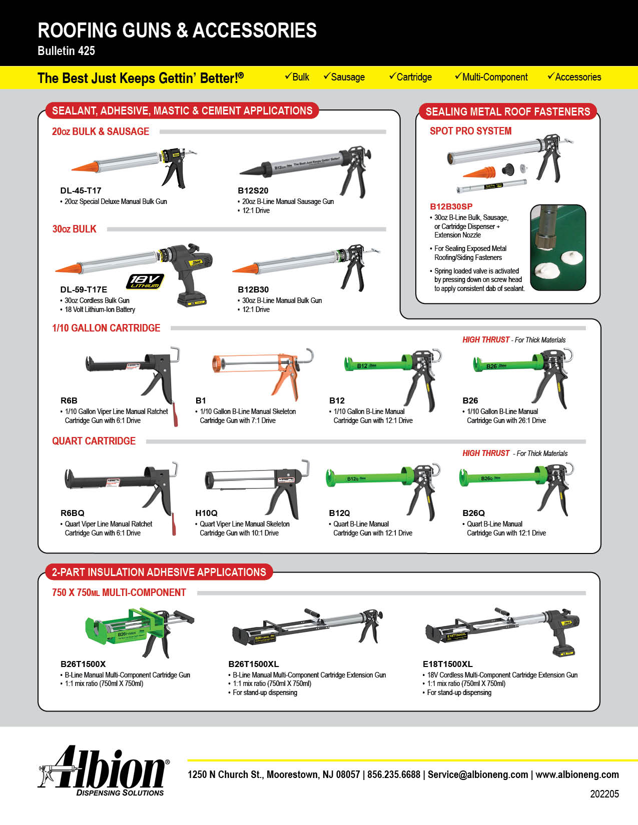 Bulletin 425 Roofing Guns & Accessories