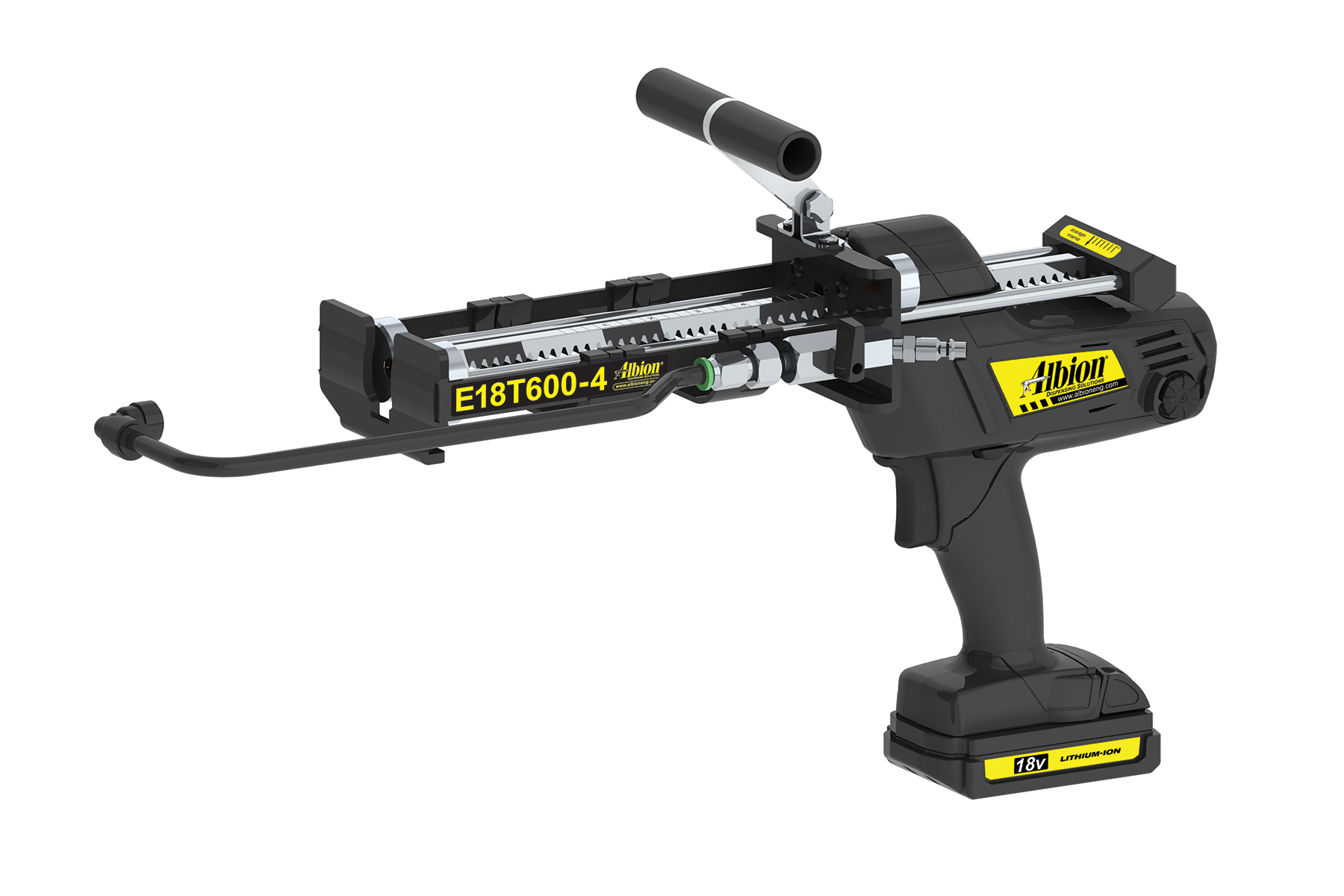 600 Series Cordless Multi-Component Cartridge Gun w/ Spray Adapter (1:1 & 2:1)